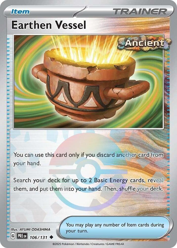 Earthen Vessel (106/131) (Poke Ball Pattern) [Scarlet & Violet: Prismatic Evolutions] | Chromatic Games