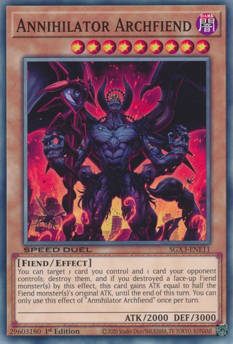 Annihilator Archfiend [SGX3-ENE11] Common | Chromatic Games