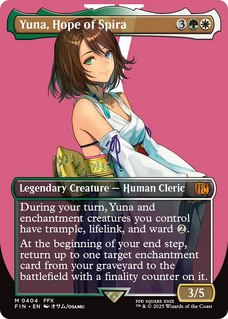 Yuna, Hope of Spira (Borderless) [FINAL FANTASY] | Chromatic Games