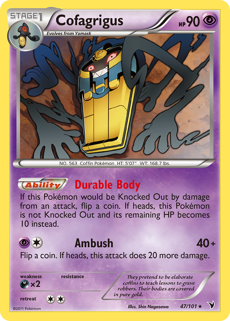 Cofagrigus (47/101) [Black & White: Noble Victories] | Chromatic Games