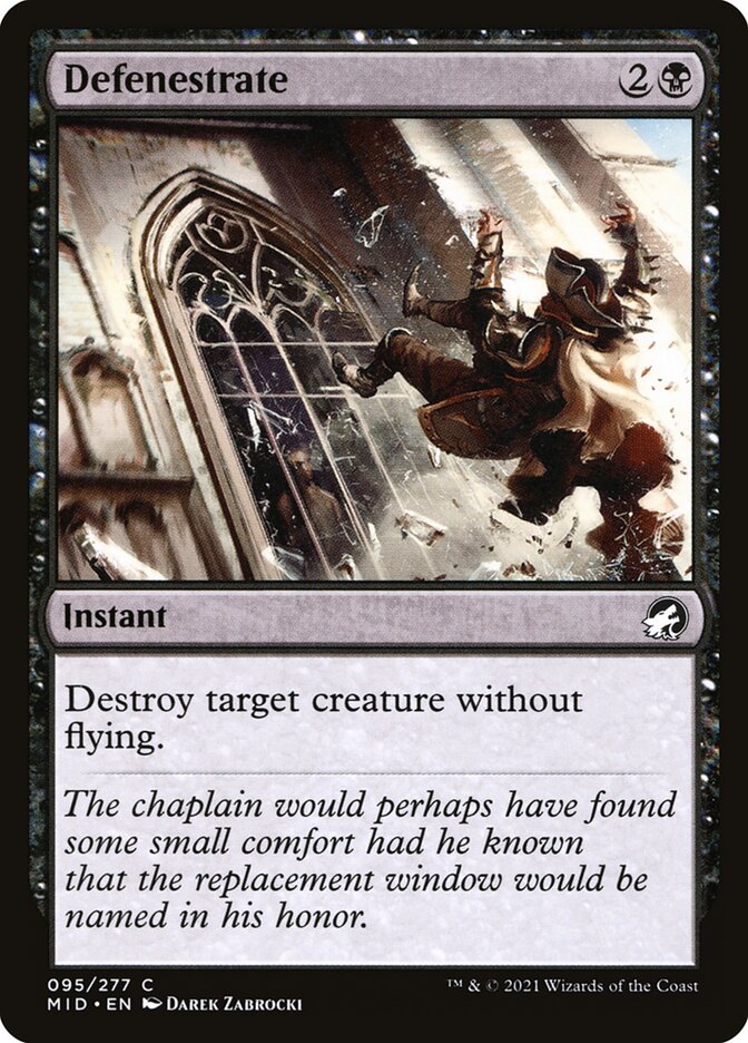 Defenestrate 95/277 (Innistrad: Midnight Hunt)  | Chromatic Games