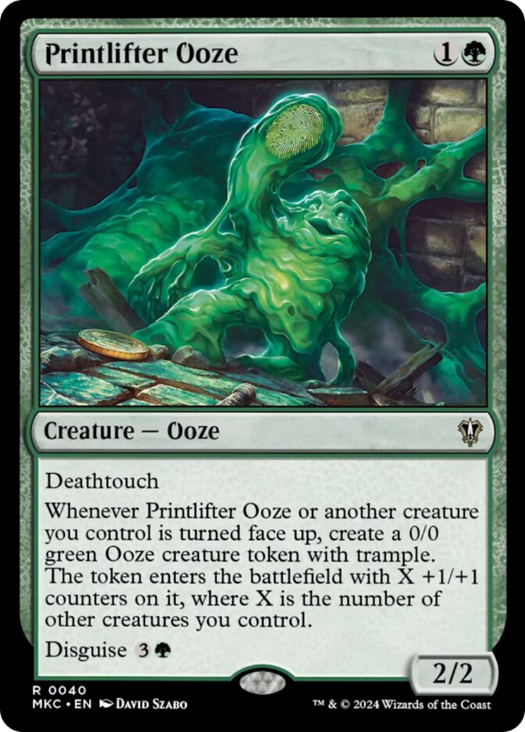 Printlifter Ooze [Murders at Karlov Manor Commander] | Chromatic Games