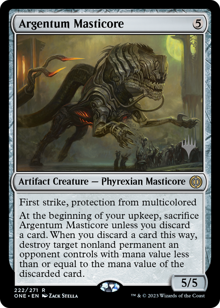 Argentum Masticore (Promo Pack) [Phyrexia: All Will Be One Promos] | Chromatic Games