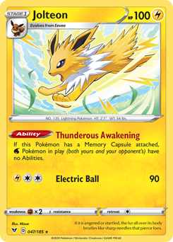 Jolteon (047/185) [Sword & Shield: Vivid Voltage] | Chromatic Games