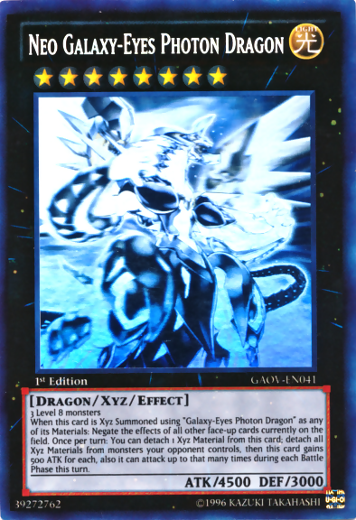 Neo Galaxy-Eyes Photon Dragon [GAOV-EN041] Ghost Rare | Chromatic Games