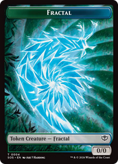 Beast // Fractal (0004) Double-Sided Token [Secrets of Strixhaven Commander Tokens] | Chromatic Games