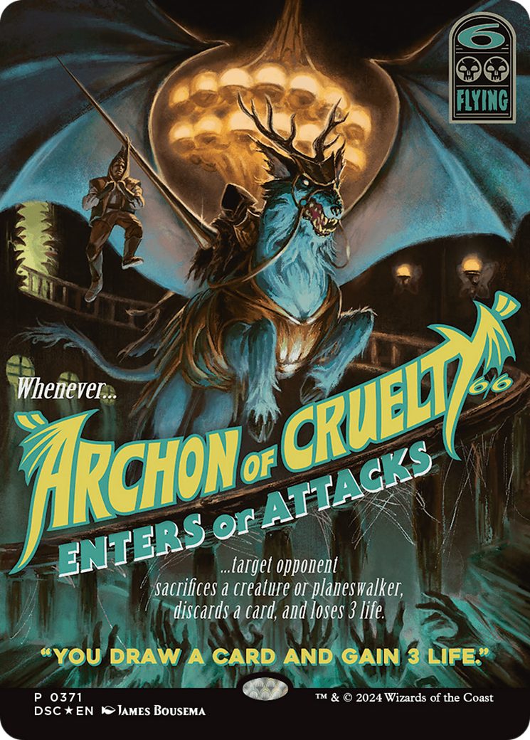 Archon of Cruelty (Showcase) [Duskmourn: House of Horror Commander] | Chromatic Games