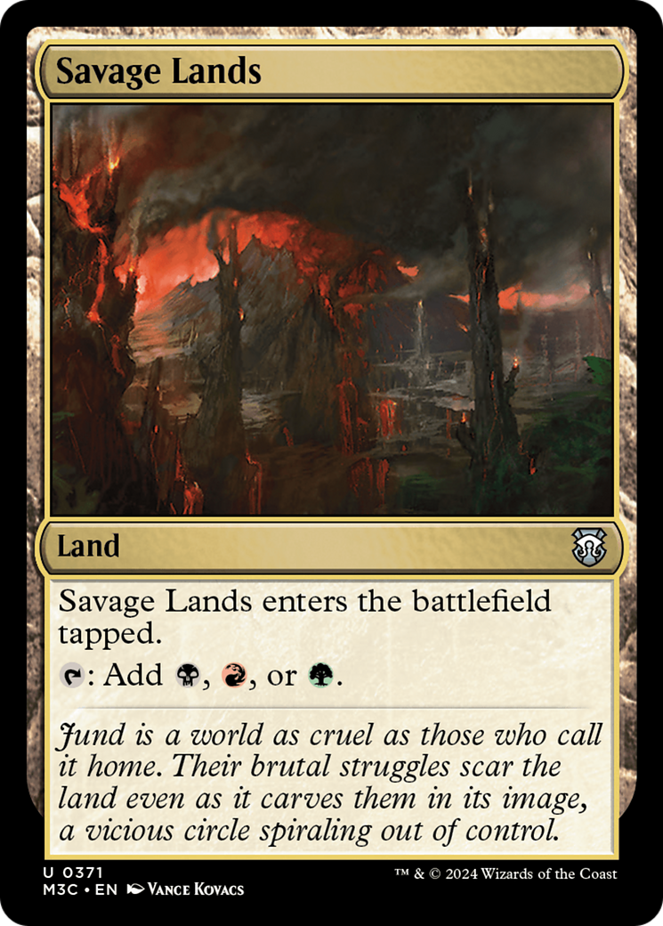 Savage Lands (Ripple Foil) [Modern Horizons 3 Commander] | Chromatic Games