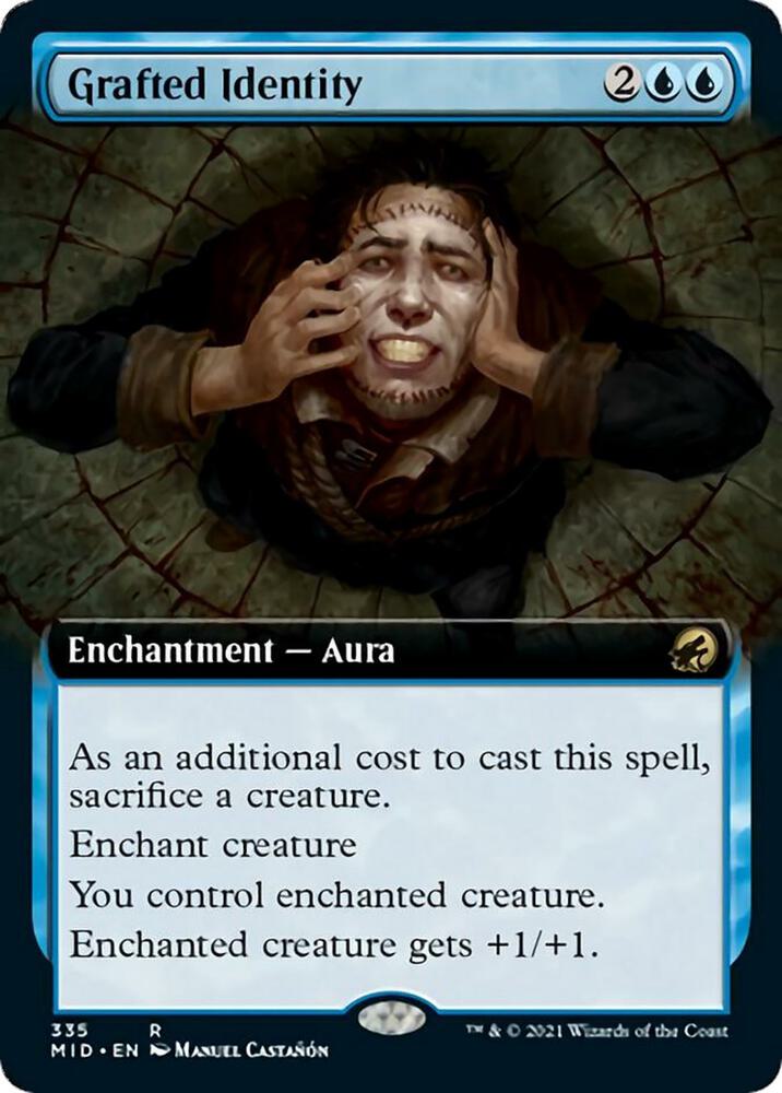Grafted Identity Extended Art 335/277 (Innistrad: Midnight Hunt)  | Chromatic Games