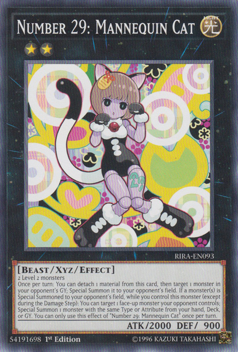 Number 29: Mannequin Cat [RIRA-EN093] Common | Chromatic Games