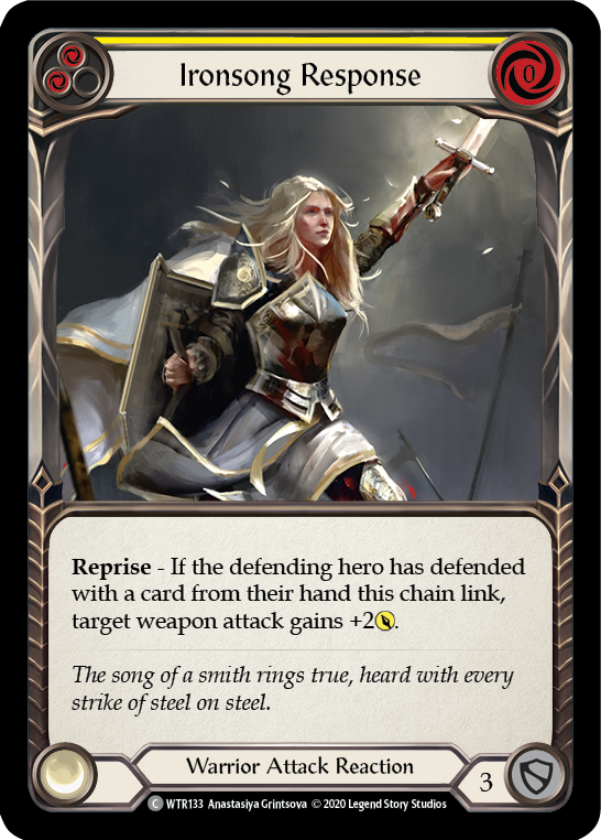 Ironsong Response (Yellow) [U-WTR133] (Welcome to Rathe Unlimited)  Unlimited Normal | Chromatic Games