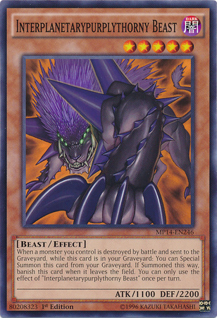 Interplanetarypurplythorny Beast [MP14-EN246] Common | Chromatic Games