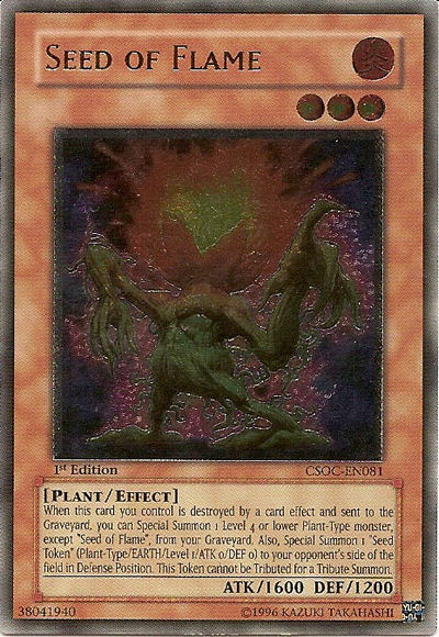 Seed of Flame (UTR) [CSOC-EN081] Ultimate Rare | Chromatic Games