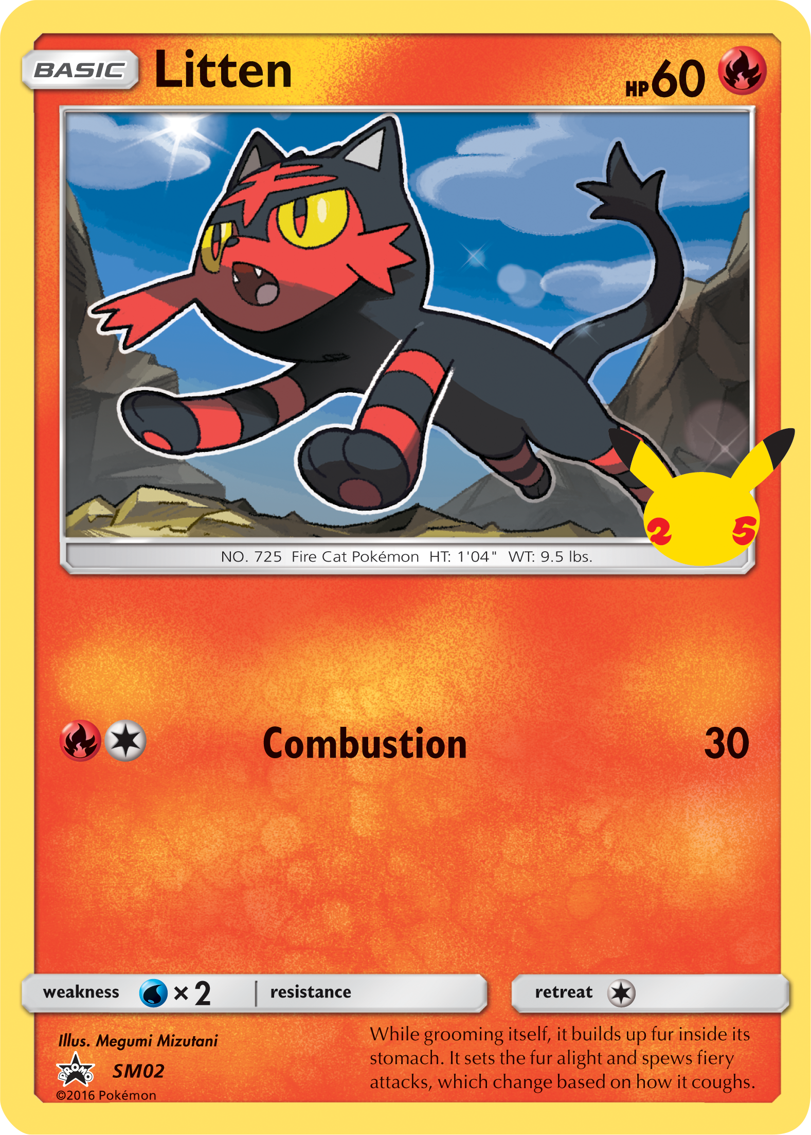 Litten (SM02) (Jumbo Card) [First Partner Pack] | Chromatic Games