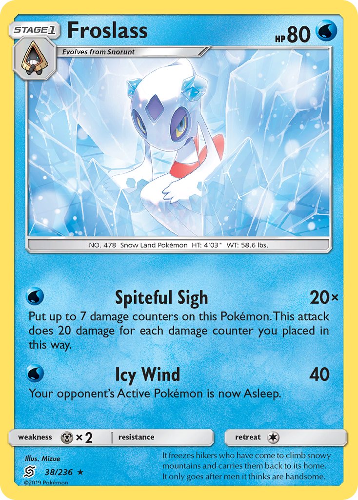 Froslass (38/236) (Theme Deck Exclusive) [Sun & Moon: Unified Minds] | Chromatic Games