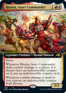 Risona, Asari Commander (Extended Art) [Kamigawa: Neon Dynasty] | Chromatic Games