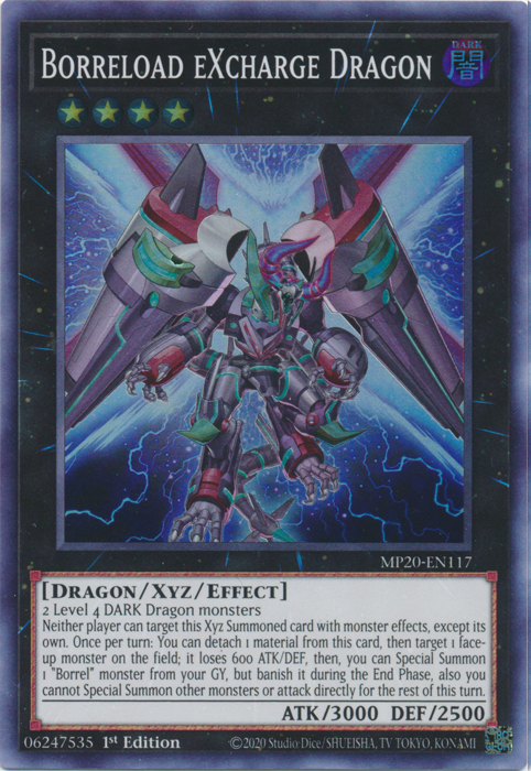 Borreload eXcharge Dragon [MP20-EN117] Super Rare | Chromatic Games