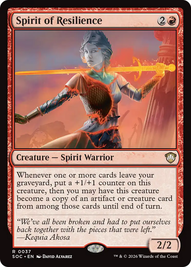 Spirit of Resilience [Secrets of Strixhaven Commander] | Chromatic Games