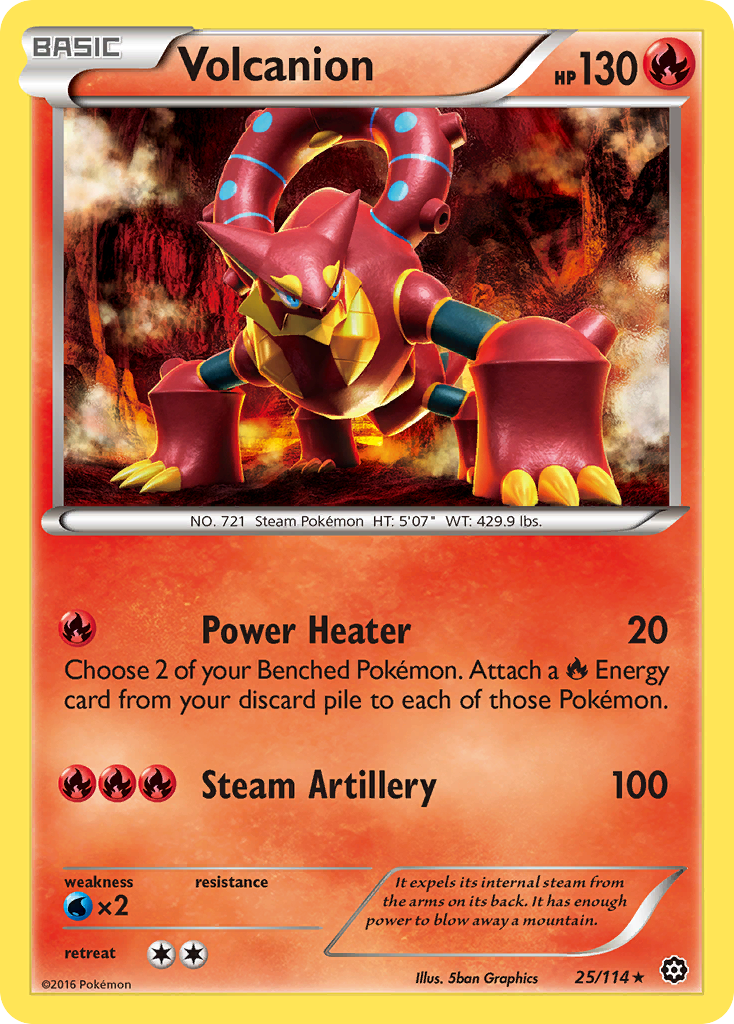 Volcanion (25/114) [XY: Steam Siege] | Chromatic Games