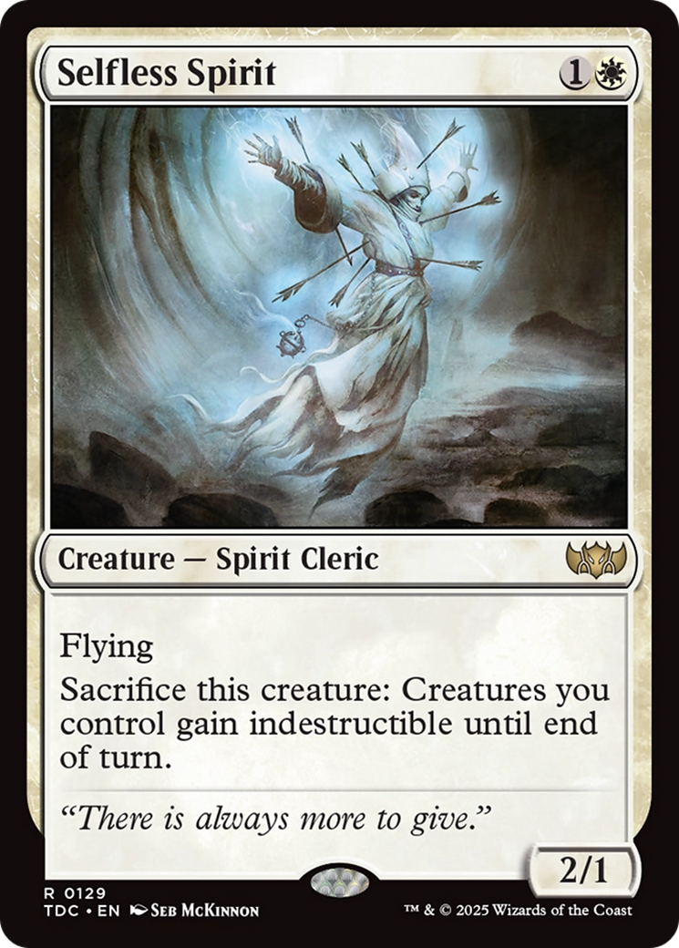 Selfless Spirit [Tarkir: Dragonstorm Commander] | Chromatic Games