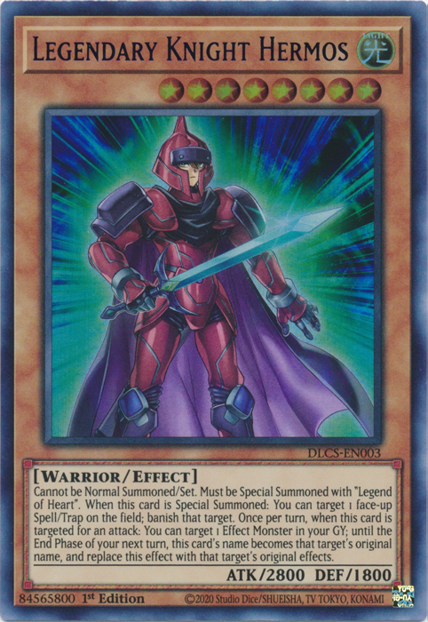 Legendary Knight Hermos (Blue) [DLCS-EN003] Ultra Rare | Chromatic Games