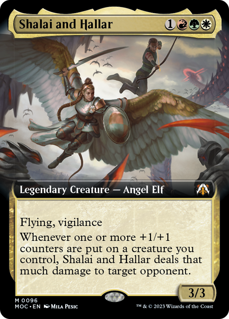 Shalai and Hallar (Extended Art) [March of the Machine Commander] | Chromatic Games