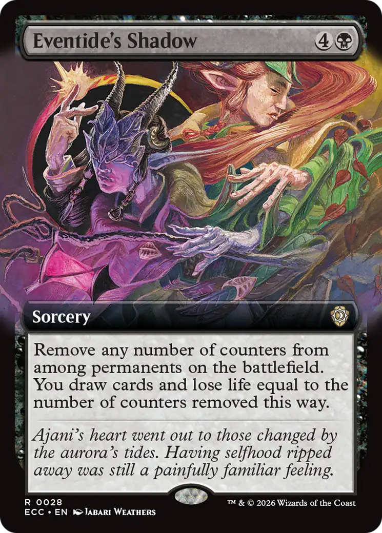 Eventide's Shadow (Extended Art) [Lorwyn Eclipsed Commander] | Chromatic Games