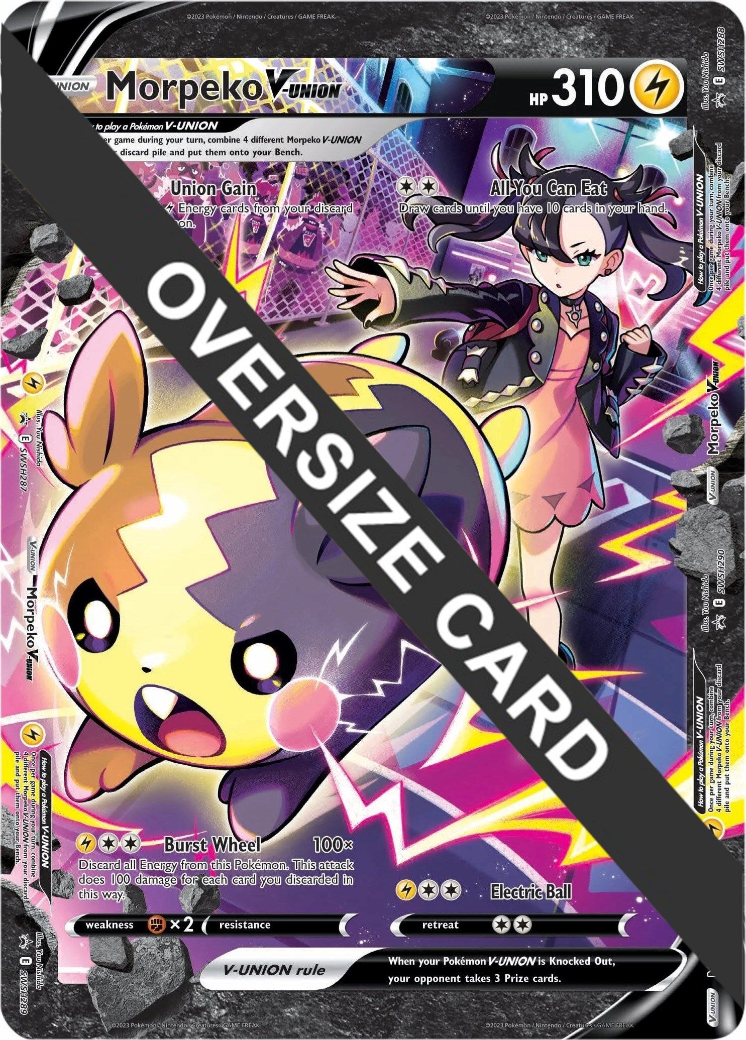 Morpeko V-UNION (SWSH287-290) (Jumbo Card) [Sword & Shield: Black Star Promos] | Chromatic Games