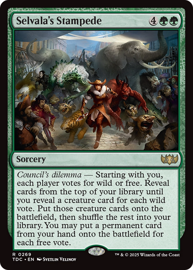 Selvala's Stampede [Tarkir: Dragonstorm Commander] | Chromatic Games
