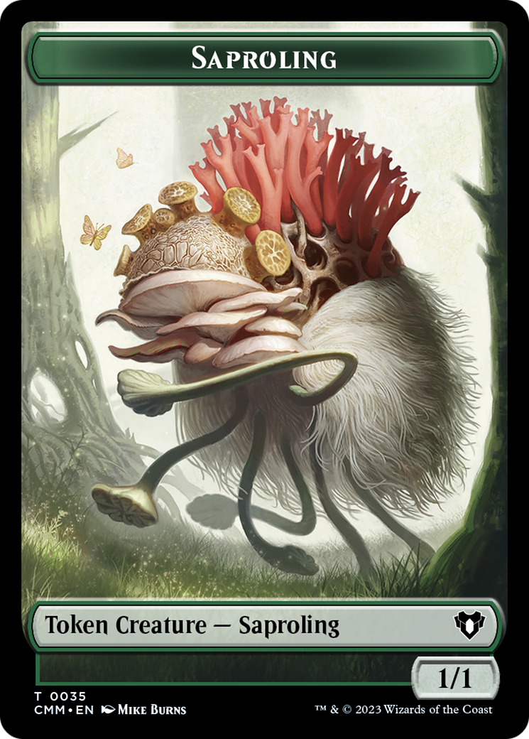 Saproling Token [Commander Masters Tokens] | Chromatic Games