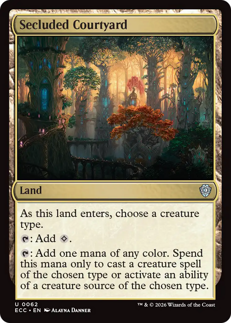 Secluded Courtyard [Lorwyn Eclipsed Commander] | Chromatic Games
