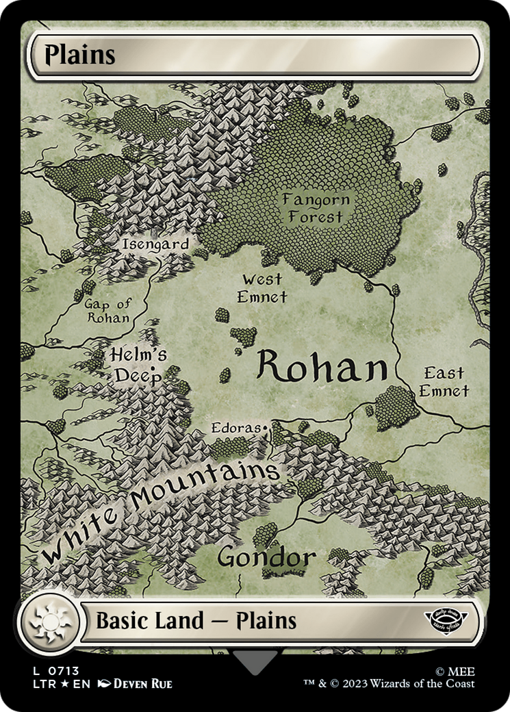 Plains (0713) (Surge Foil) [The Lord of the Rings: Tales of Middle-Earth] | Chromatic Games