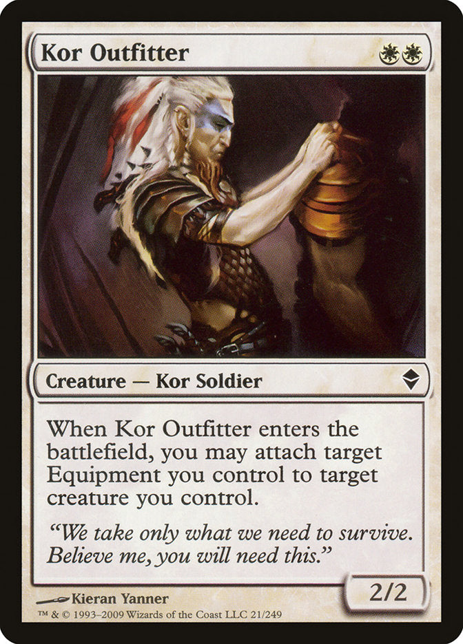 Kor Outfitter 21/249 (Zendikar)  | Chromatic Games