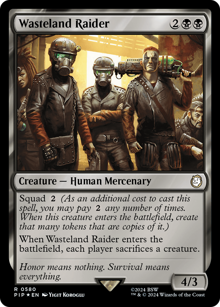 Wasteland Raider (Surge Foil) [Fallout] | Chromatic Games