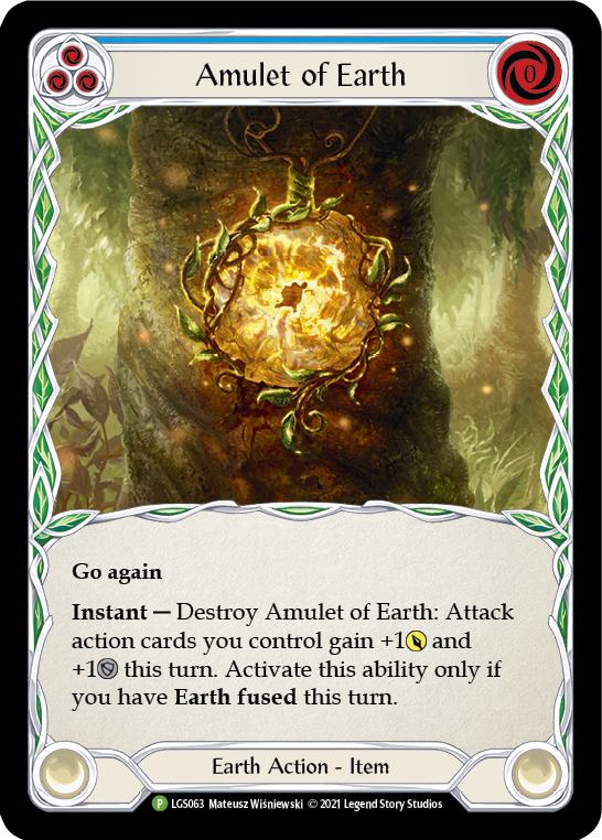 Amulet of Earth [LGS063] (Promo)  Cold Foil | Chromatic Games