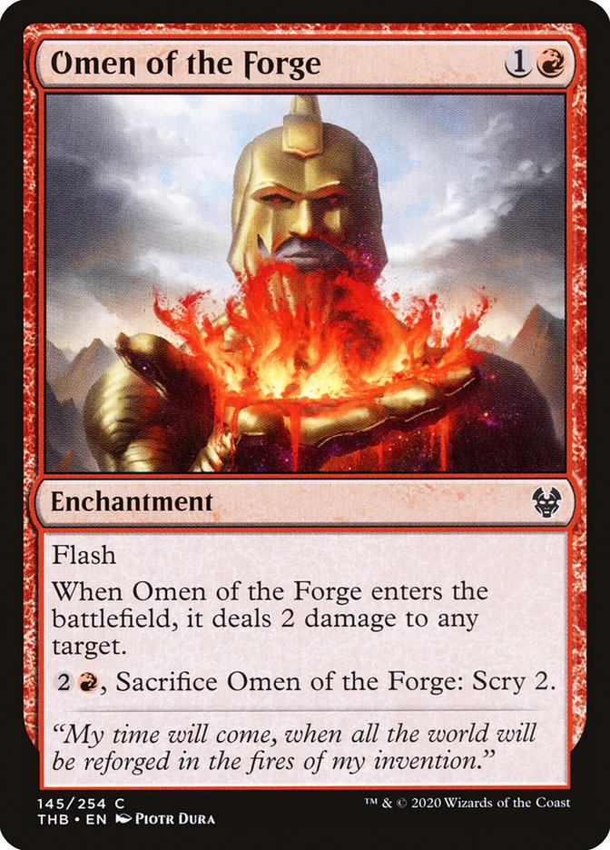 Omen of the Forge 145/254 (Theros Beyond Death)  | Chromatic Games