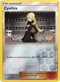 Cynthia (119/156) (Regional Championship Promo) [Sun & Moon: Ultra Prism] | Chromatic Games