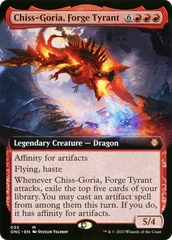 Chiss-Goria, Forge Tyrant (Extended Art) [Phyrexia: All Will Be One Commander] | Chromatic Games