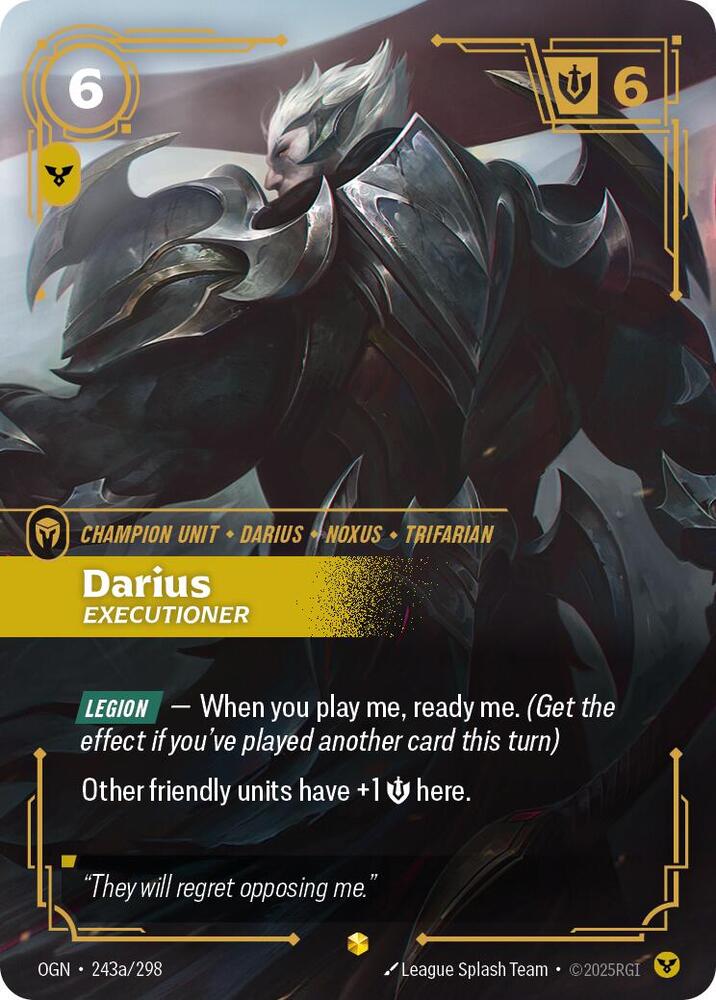 Darius - Executioner 243a/298 (Origins)  - Foil | Chromatic Games