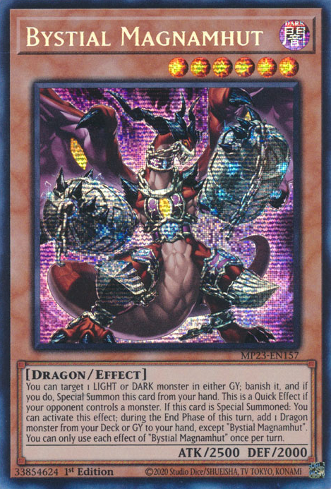 Bystial Magnamhut [MP23-EN157] Prismatic Secret Rare | Chromatic Games