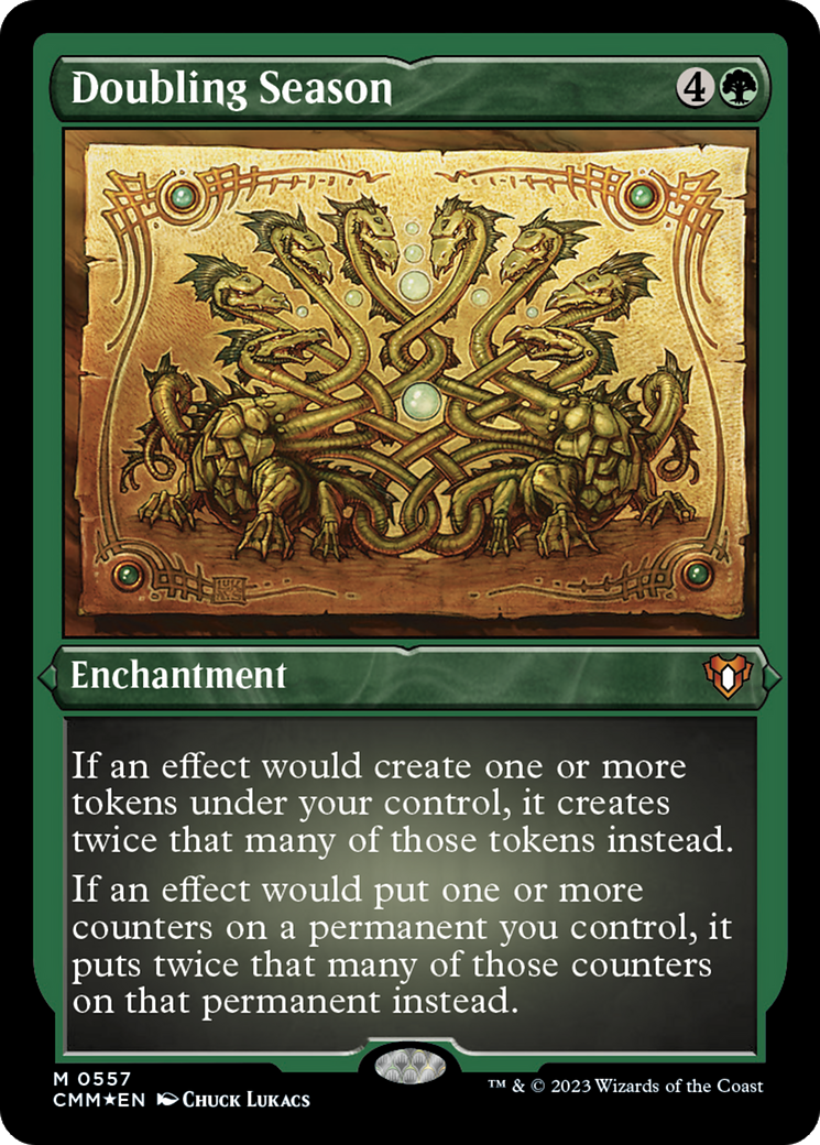 Doubling Season (Foil Etched) [Commander Masters] | Chromatic Games