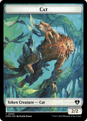 Treasure // Cat (0005) Double-Sided Token [Commander Masters Tokens] | Chromatic Games