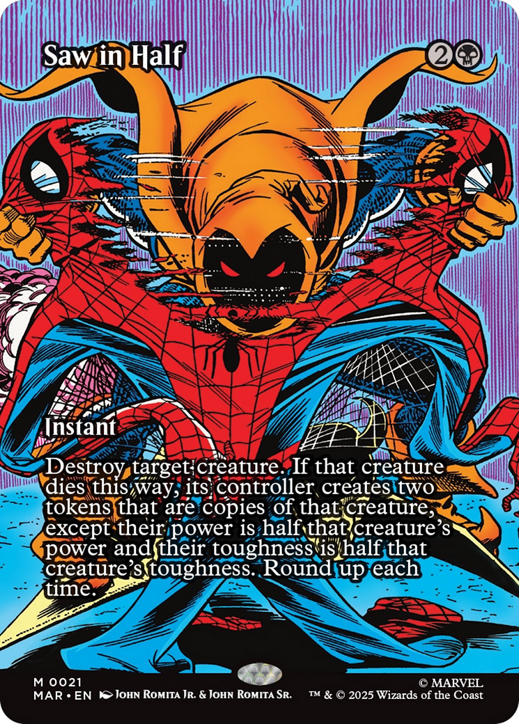 Saw in Half (Borderless) [Marvel's Spider-Man: Eternal-Legal] | Chromatic Games