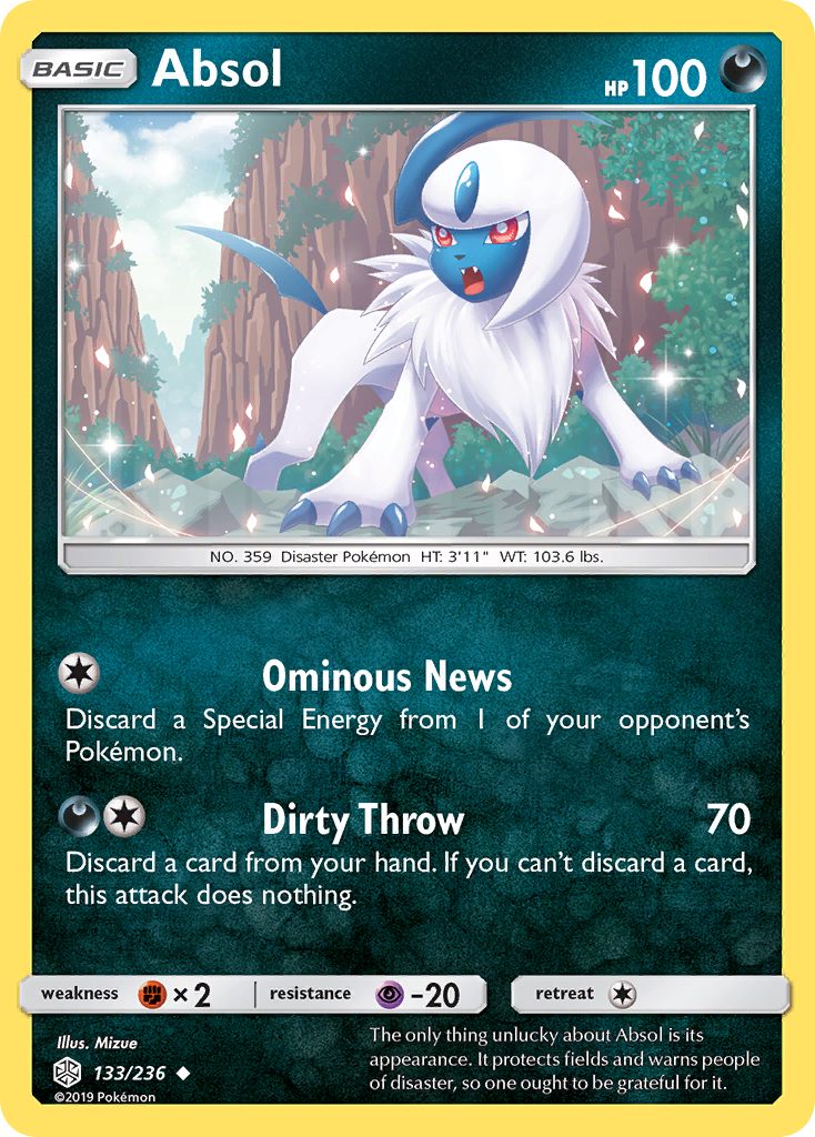 Absol (133/236) [Sun & Moon: Cosmic Eclipse] | Chromatic Games