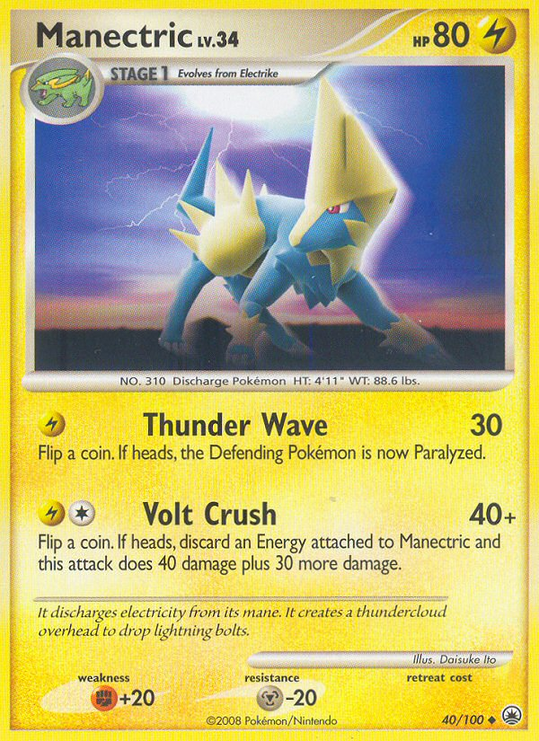 Manectric (40/100) [Diamond & Pearl: Majestic Dawn] | Chromatic Games