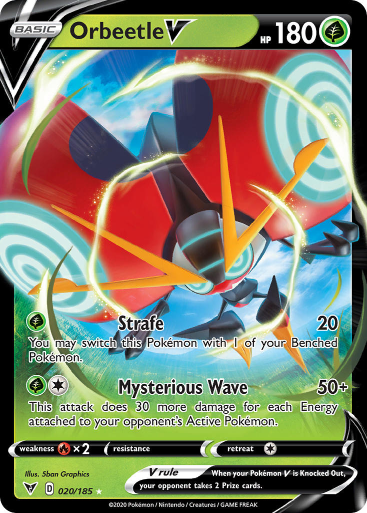 Orbeetle V (020/185) [Sword & Shield: Vivid Voltage] | Chromatic Games