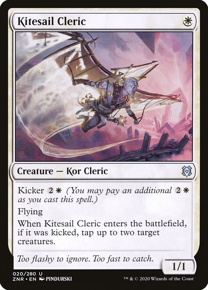 Kitesail Cleric 20/280 (Zendikar Rising)  - Foil | Chromatic Games