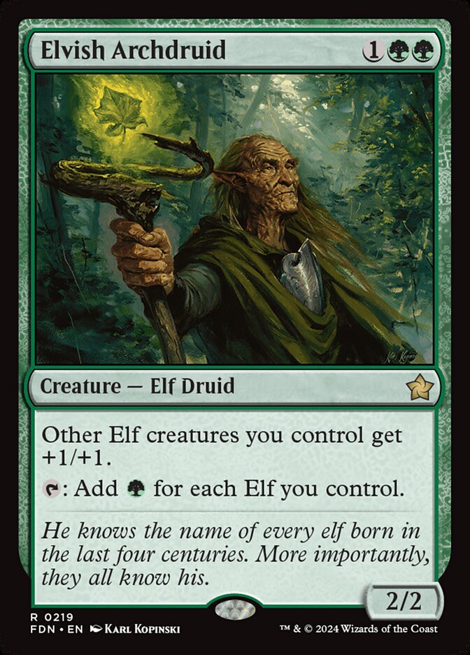 Elvish Archdruid 219 (Foundations)  | Chromatic Games