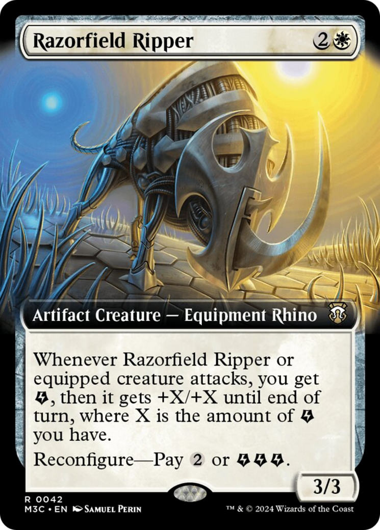Razorfield Ripper (Extended Art) (Ripple Foil) [Modern Horizons 3 Commander] | Chromatic Games