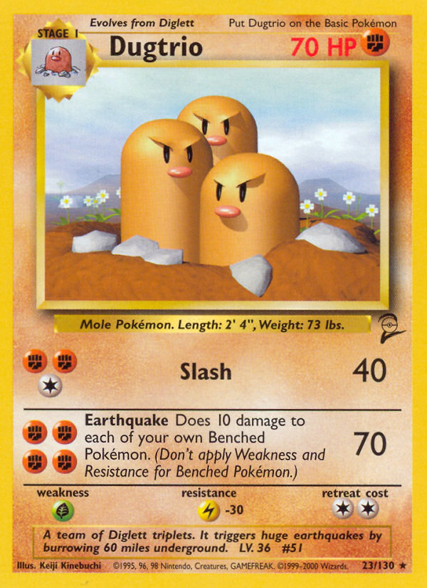 Dugtrio (23/130) [Base Set 2] | Chromatic Games